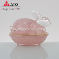 ATO Rabbit shape Glass Candy Jar galss tank